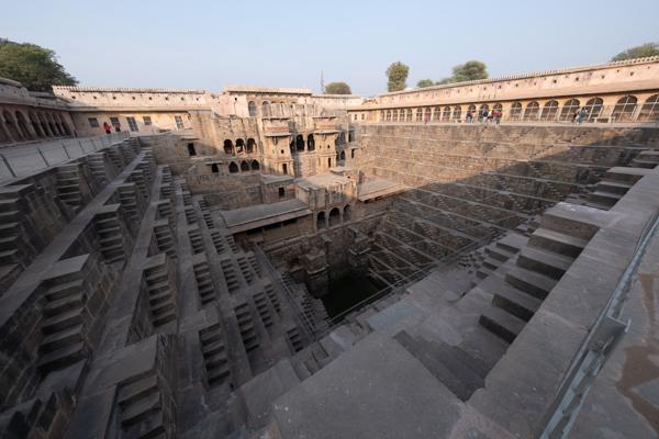 Chand Baori Stepwell, Abhaneri (Rajasthan) — Geometric Staircase View Abhaneri, India