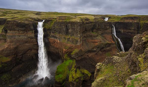 Carved by Time: The Timeless Waterfalls of Háifoss and Granni Iceland