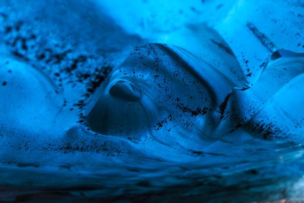 Blue Ice Wave Abstract Iceland
