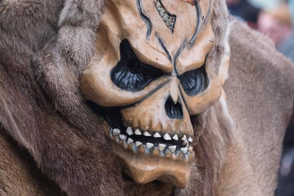 Tschäggättä Carnival Skull Mask in the Lötschental, Switzerland Wiler (Lötschen), Switzerland